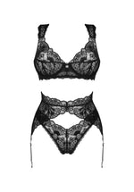 Set Obsessive Donna Dream 3 piese negru XL/2XL