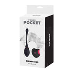 Ou vibrant Toyz4lovers din silicon negru cu telecomandă 17 cm