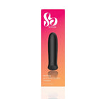 Vibrator Wonder Bullet So Divine din silicon, negru, USB, 9 cm