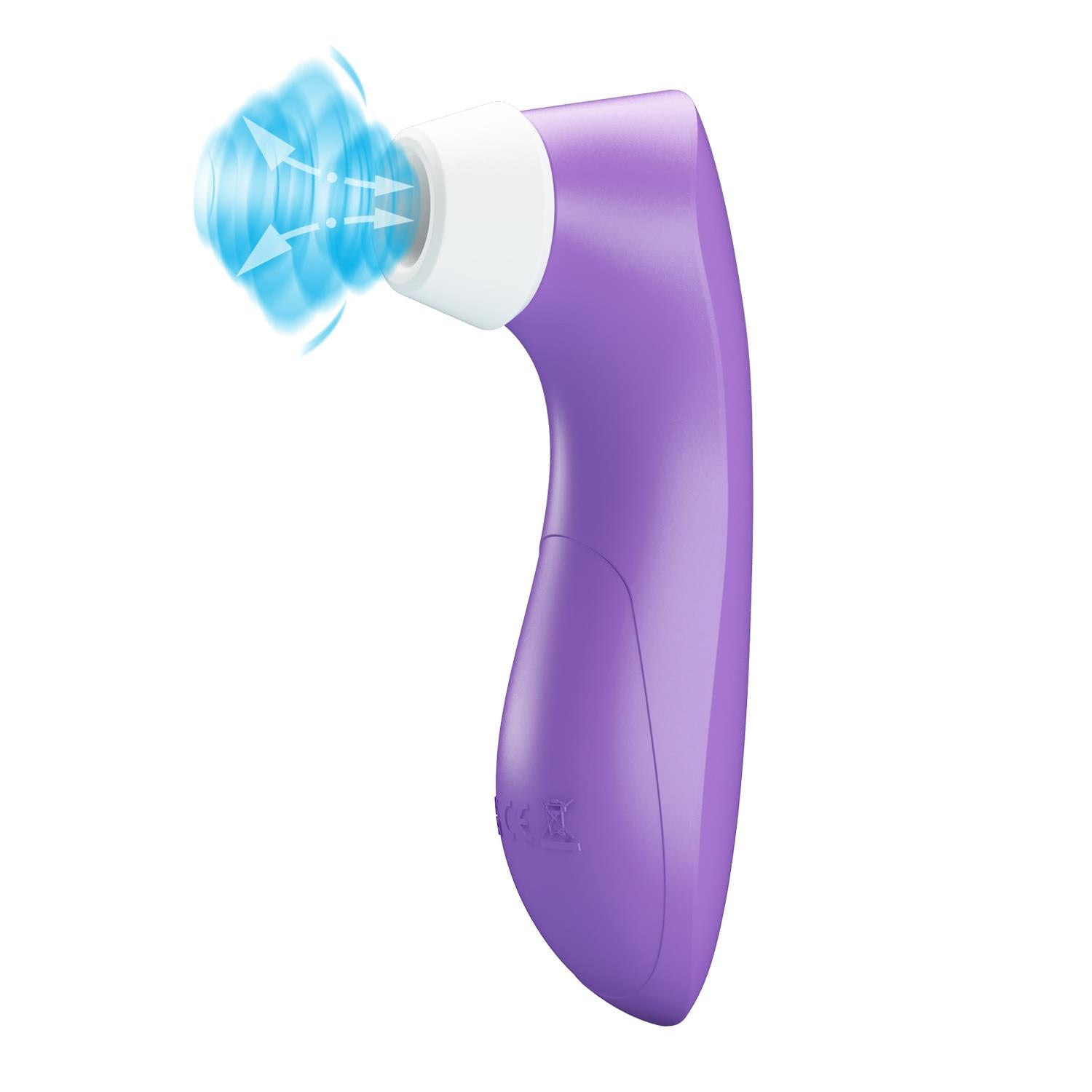 Stimulator de ventoză compact Breezer Romance, violet