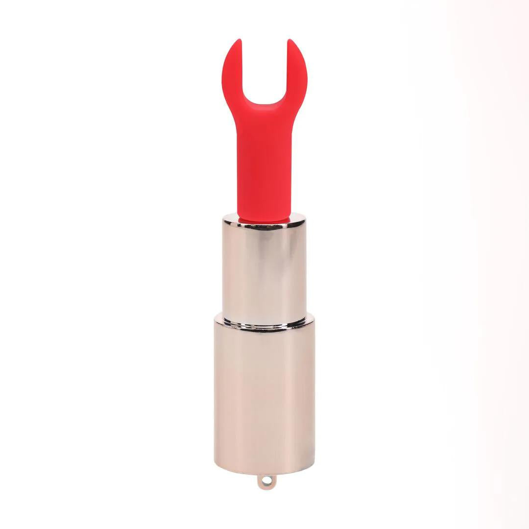 Vibrator mini ruj USB Loveline roz bombon