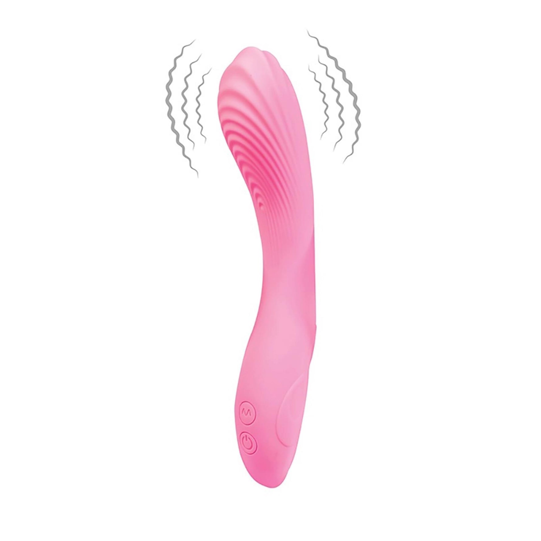 Vibrator USB din silicon pentru punctul G Fantasy Apollo 20 cm