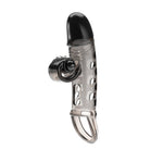 Extensor vibrant pentru penis Romance cu stimulator, negru