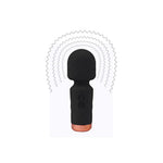 Vibrator mini cu baghetă din silicon violet Fantasy, USB, 11,5 cm