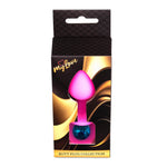 Plug anal din silicon roz cu diamant MyLove Toys 8 cm