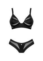 Set lenjerie intimă Chic Amoria Obsessive negru M/L