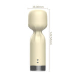 Vibrator compact Silk Pulse ecru, impermeabil 12 cm