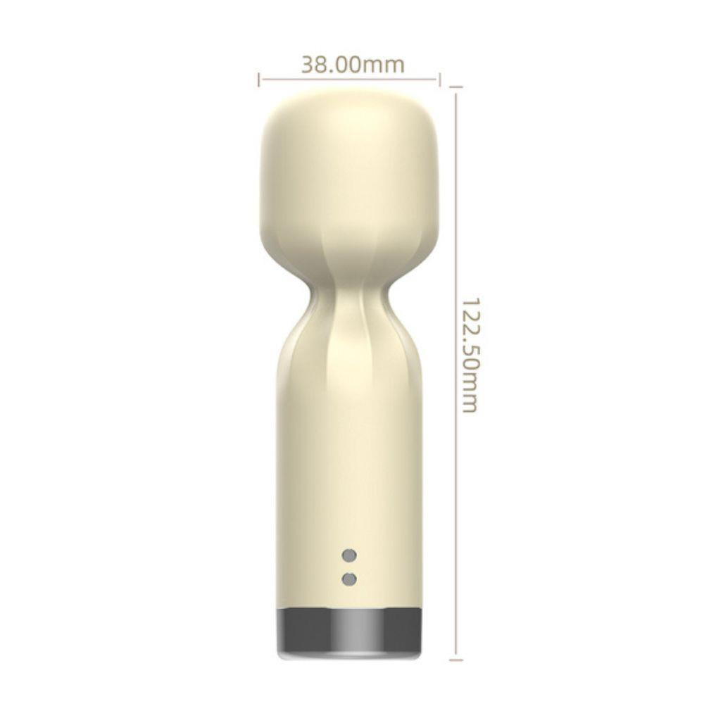 Vibrator compact Silk Pulse ecru, impermeabil 12 cm