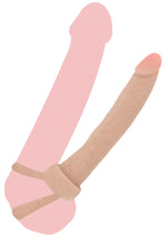 Dildo dublu din silicon ToyJoy Double Trouble 16 cm