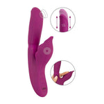 Vibrator Javida Iepuraș cu 4 funcții, silicon, USB