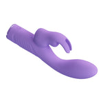 Vibrator Pretty Love Elivia din silicon cu formă de iepuraș, cu 10 funcții, punct G, USB