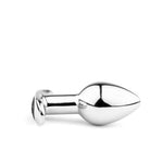 Plug anal vibrant HeavyFun din metal, seria B, cu telecomandă USB
