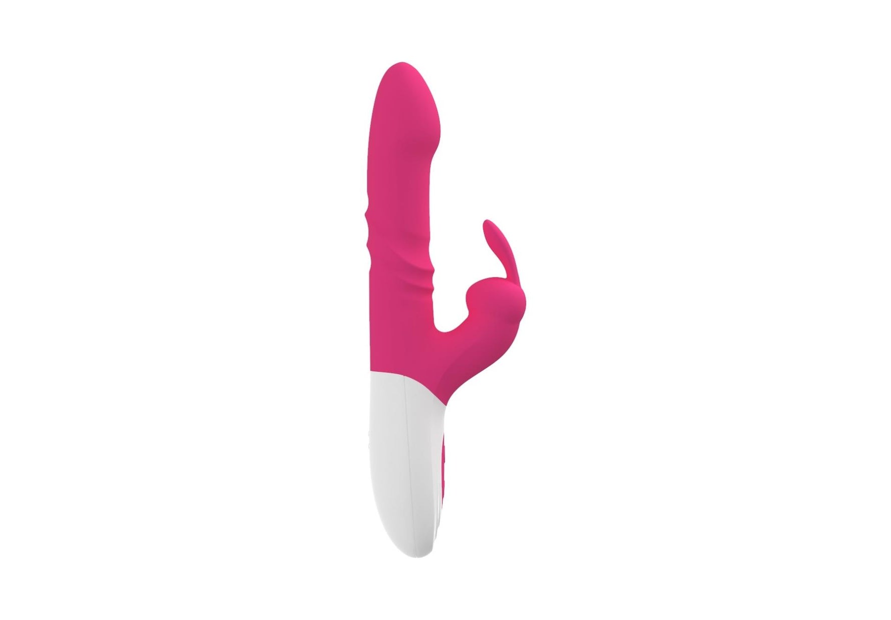 Vibrator USB din silicon Eie cu model iepuraș, cu 10 funcții, rotativ și glisant