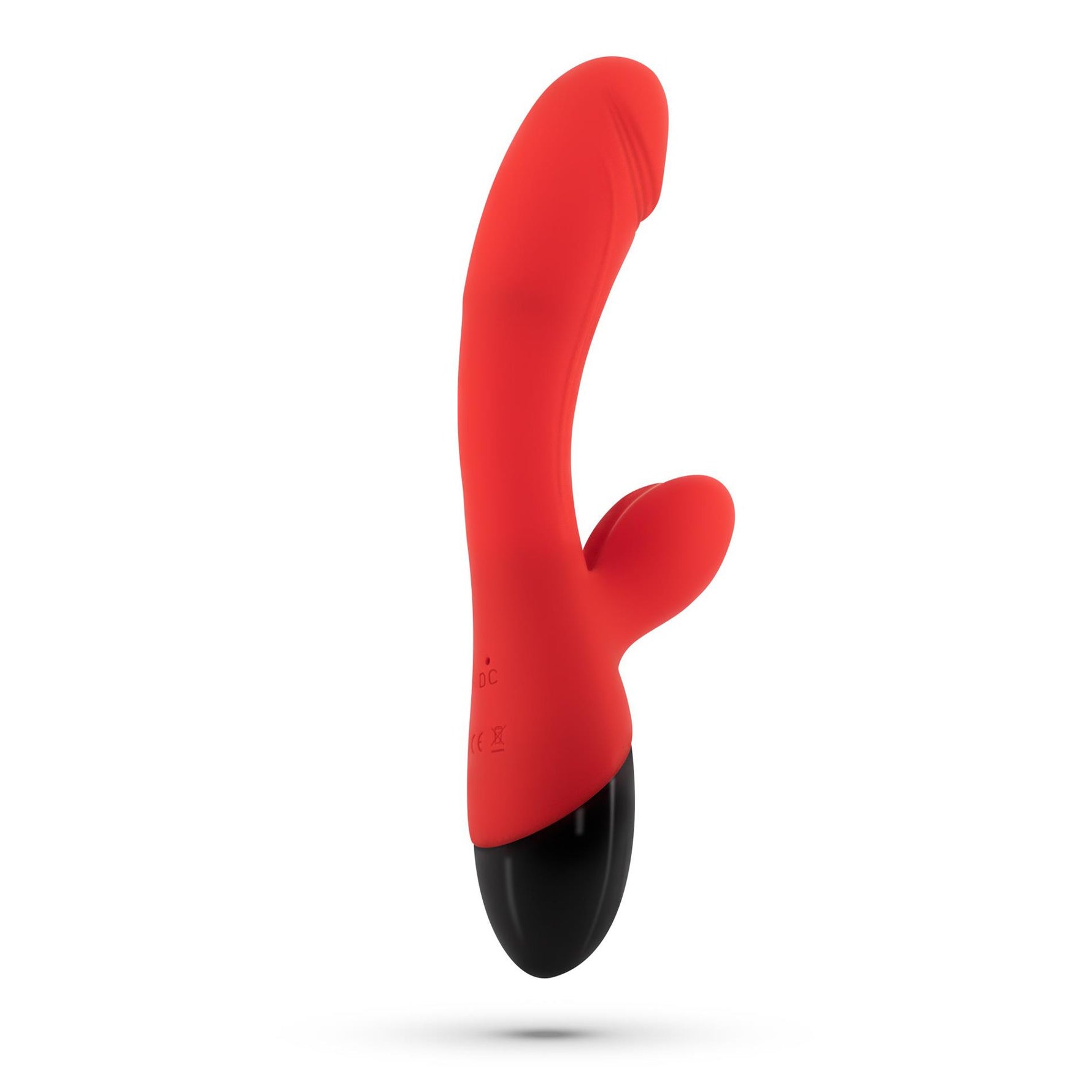 Vibrator USB Crushious Dare Dong din silicon, formă de iepuraș, 20 cm