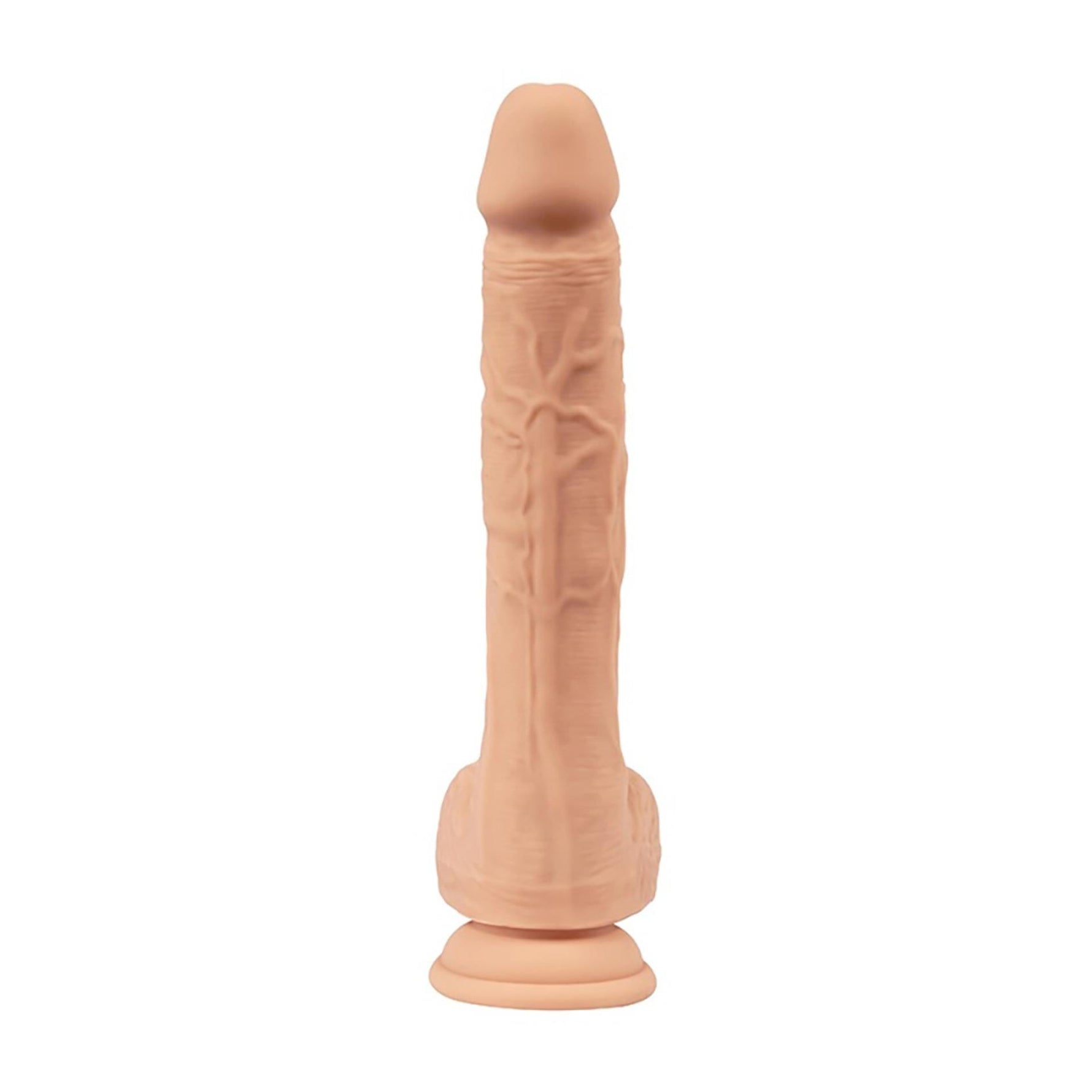 Dildo realist cu vibrații Fantasy Zeus, 21 cm, cu telecomandă