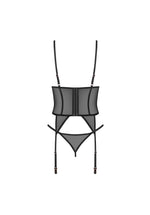 Corset și tanga Euridia Obsessive Negru XS/S
