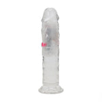 Vibrator LED RealRock Transparent TPE 16,5 cm