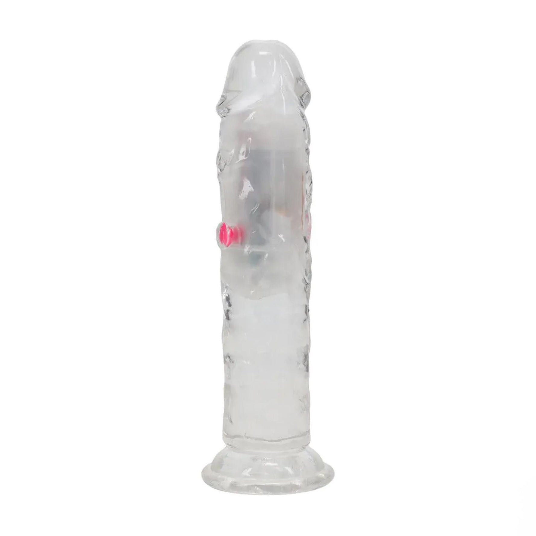 Vibrator LED RealRock Transparent TPE 16,5 cm
