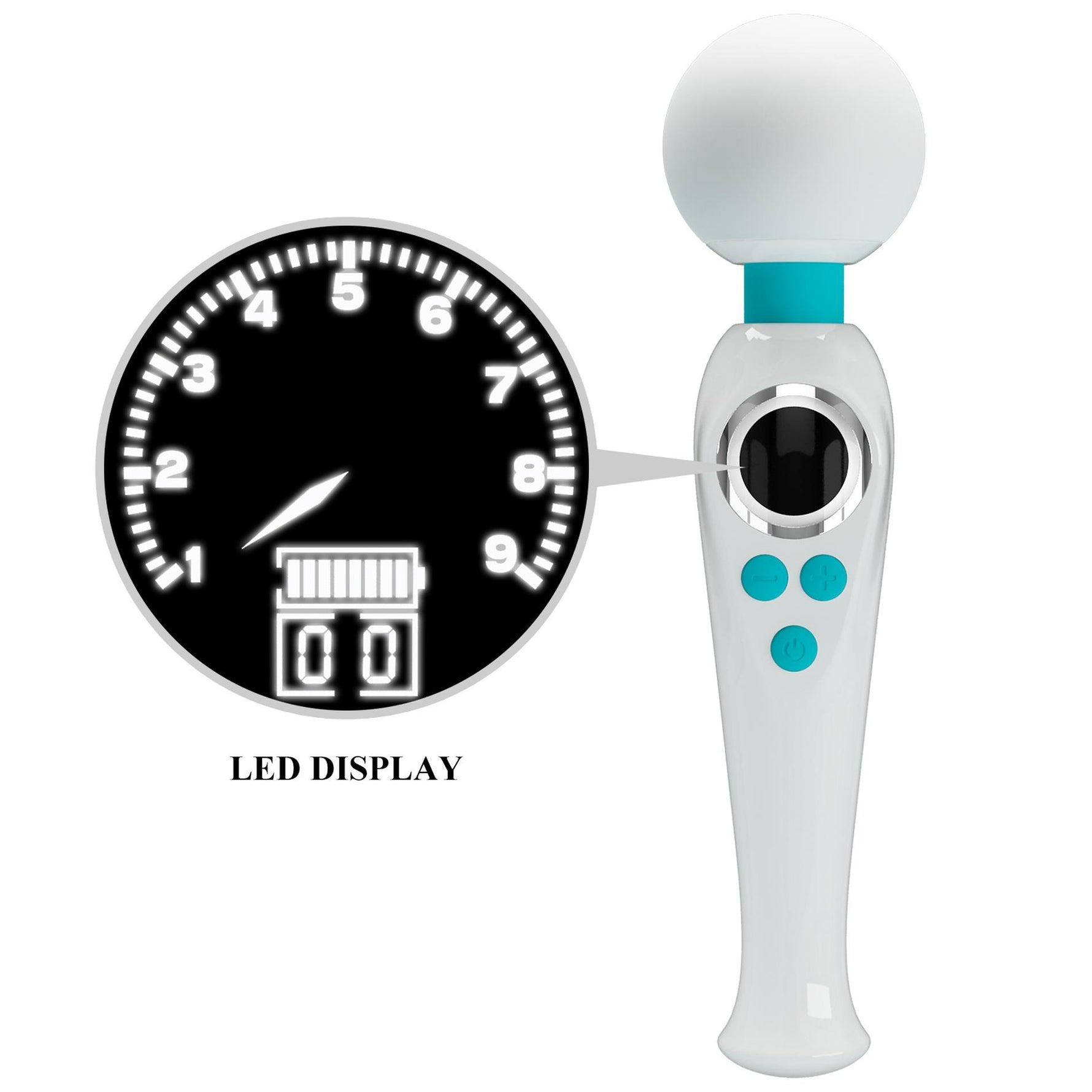 Aparat de masaj vibrant Skyler Pretty Love cu LCD și 10 moduri