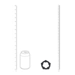 Inel pentru penis Levelz S cu mărgele din silicon negru de 3 cm