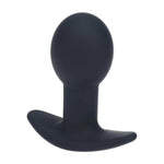 Plug anal vibrant din silicon Levelz cu un singur bec, negru, 9 cm
