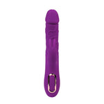 Vibrator Fantasy Rabbit cu silicon, încălzire, 10 moduri, USB, 22 cm