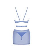 Rochie Shaderi albastră și tanga Obsessive XL/2XL
