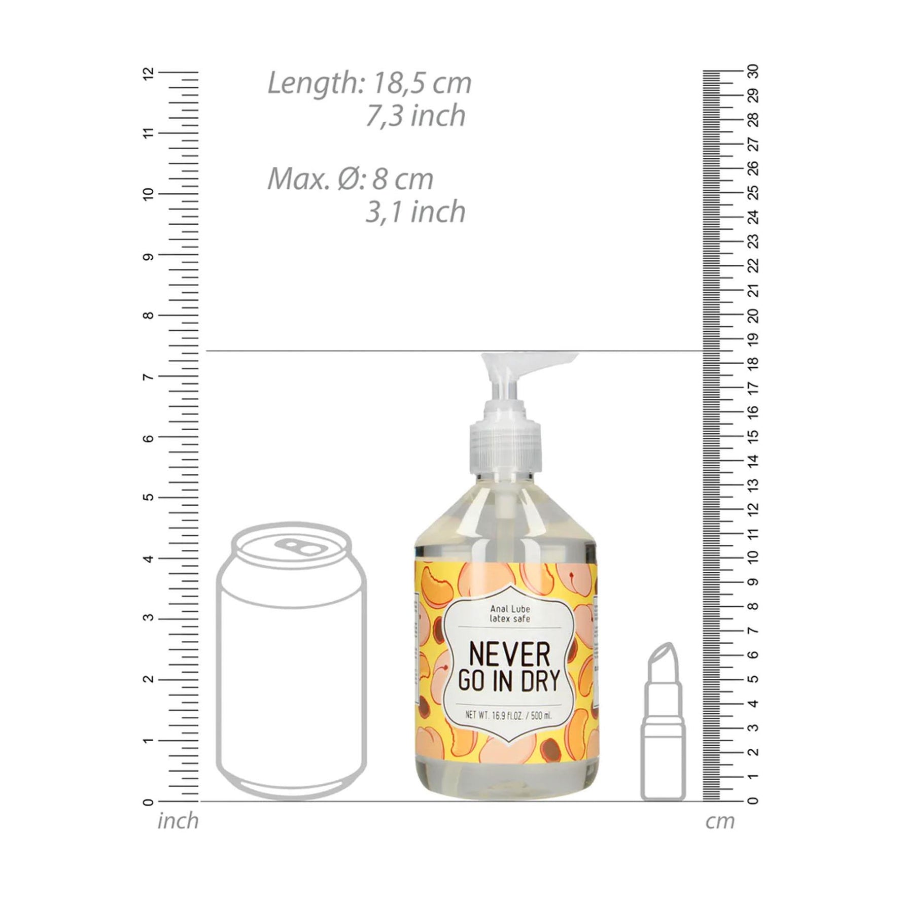Lubrifiant anal cu efect de furnicături pe bază de apă S Line 500 ml