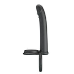 Dildo cu strap-on din silicon Pretty Love Moses 19 cm impermeabil