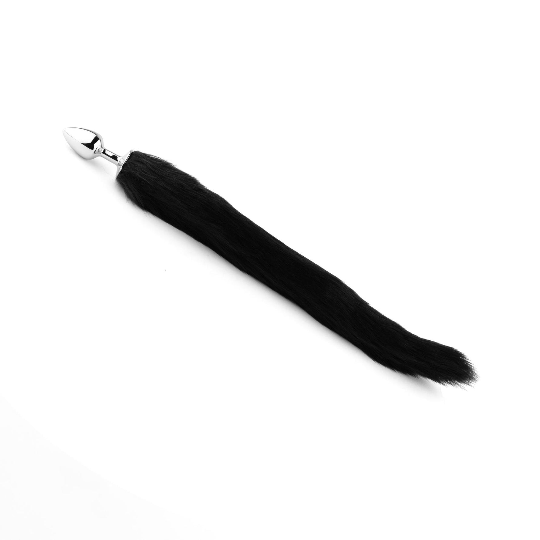 Dop anal HeavyFun Fluffy Fox Tail Negru XL