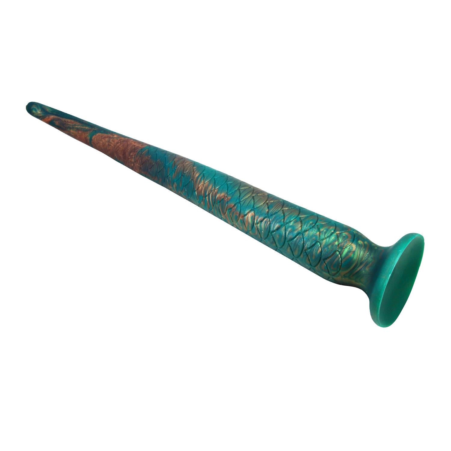 Dildo din silicon Power Monsters Verdant Titan Emerald 47 cm