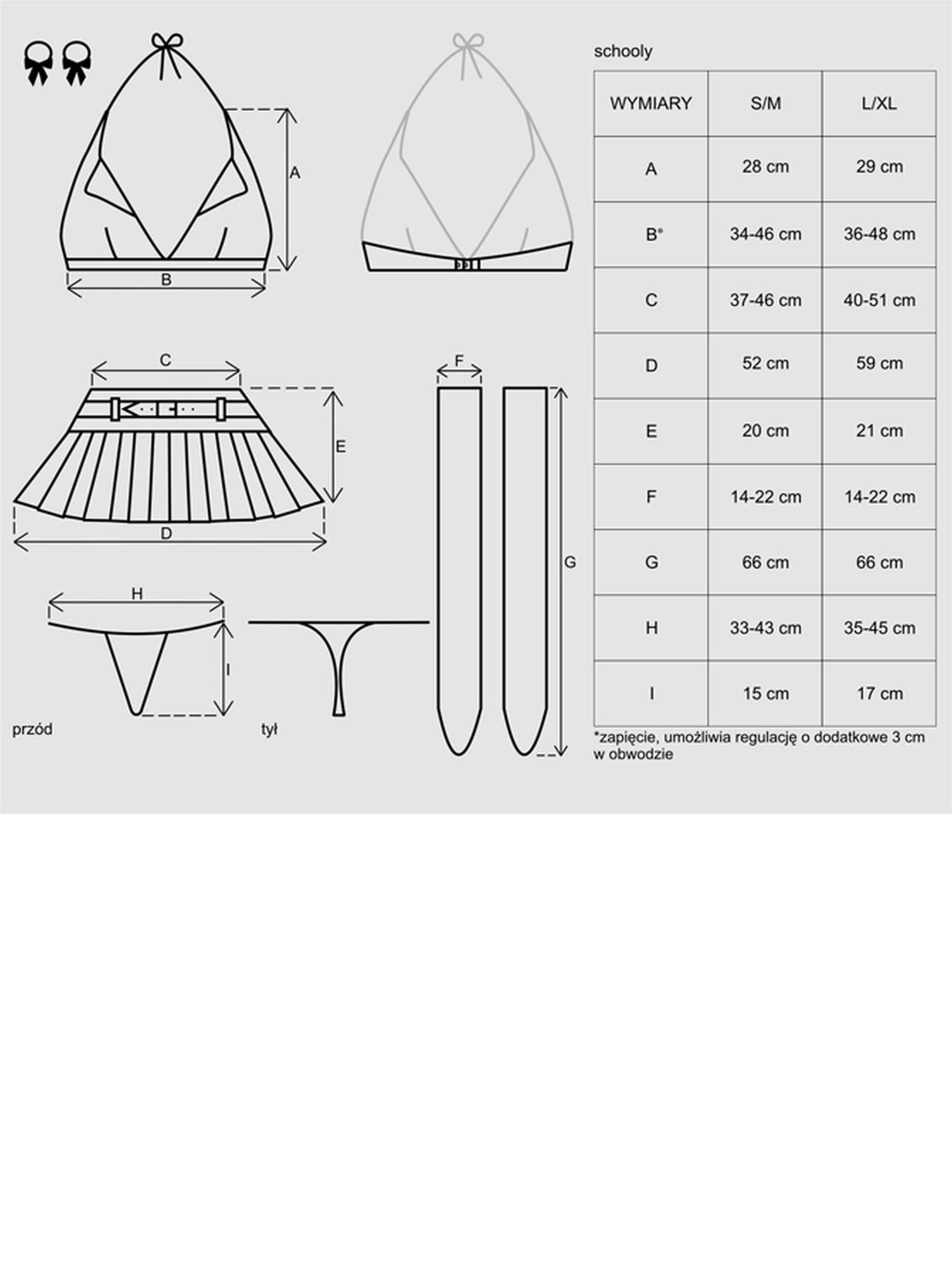 Costum Schooly Obsessive din 5 piese L/XL