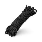 Frânghie de bumbac Kinbaku, fantezii de dormitor, neagră, 5 m