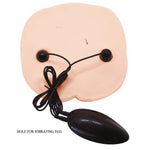 Masturbator realist Crazy Bull cu vagin și anus, vibrator, culoarea pielii, 22 cm