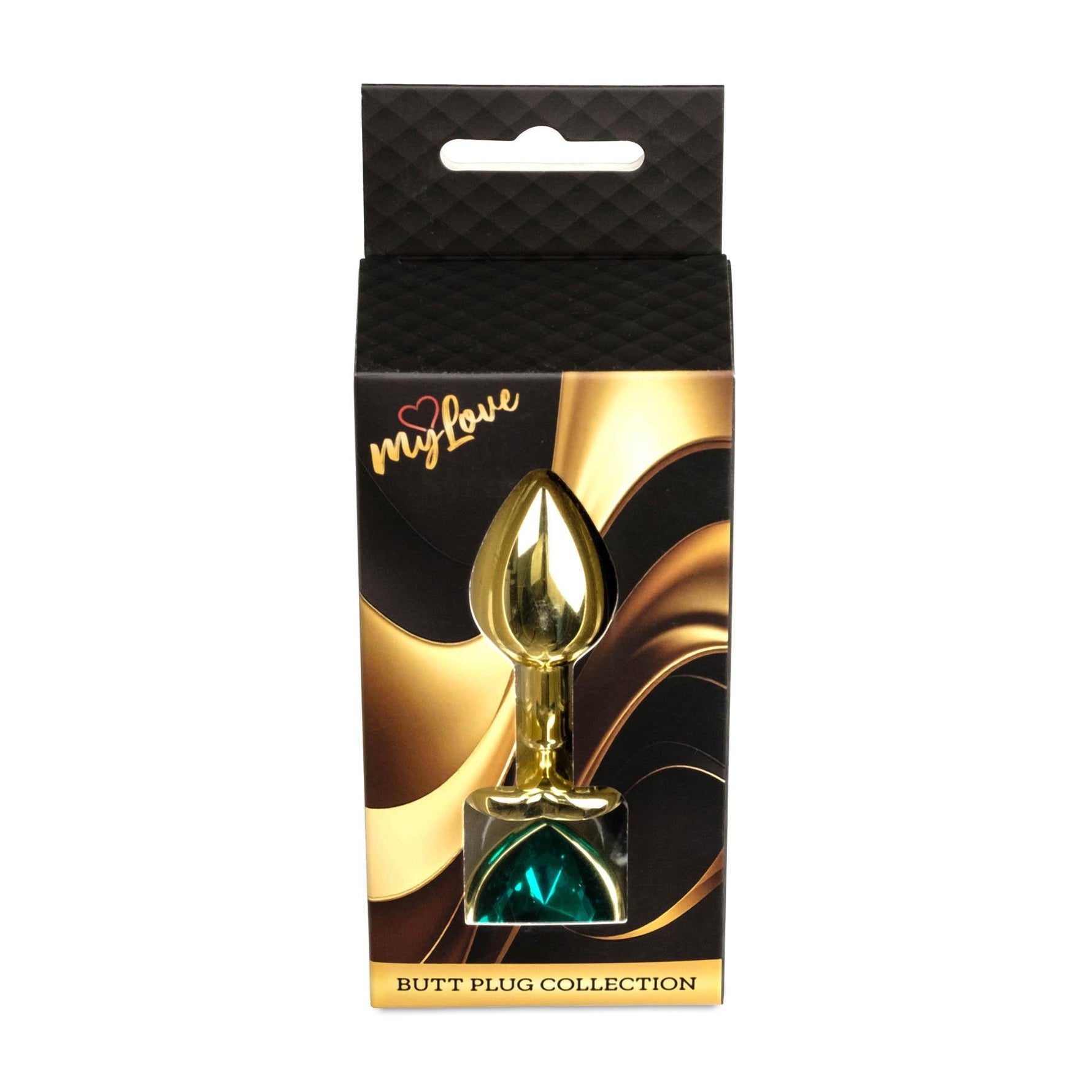 MyLove Toys - Jewellery Auriu Heart PLUG- Verde