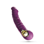Vibrator realist Crushious Magnus Bend flexibil violet USB 22 5 cm
