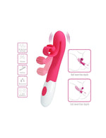 Stimulator Clitoridian din Silicon Pretty Love Romance Roz, 30 Vibrații