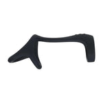 Inel pentru penis și testicul din silicon Levelz Tri O, negru