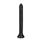 Au! Șarpe anal spiralat 30 cm Negru