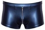 Pantaloni scurți boxer NEK pentru bărbați, albastru mat, cu fermoar, mărimea S