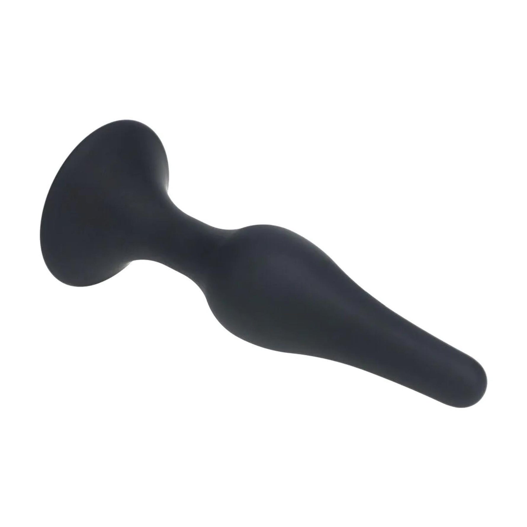 Dop anal Levelz XL Slim din silicon, negru, 15,5 cm