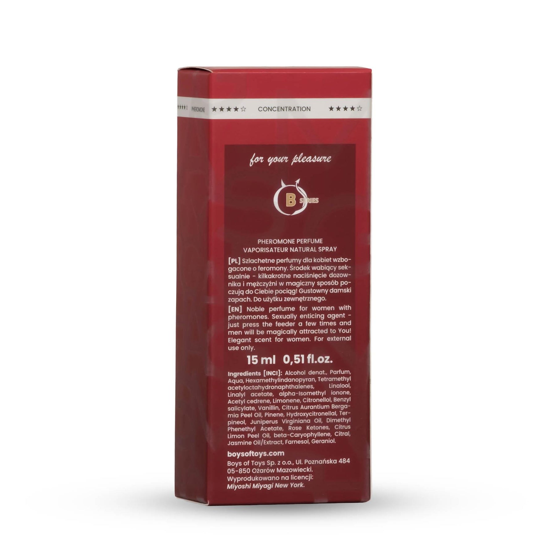 Parfum cu feromoni Miyoshi Miyagi Instinct pentru femei 15ml