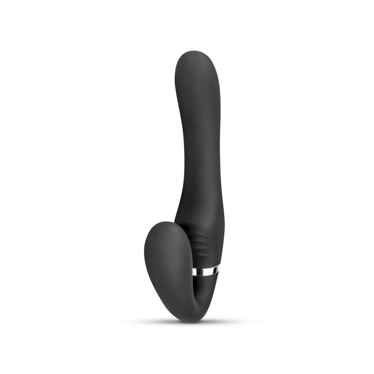 Strânge-on autoportant fără piese Avery USB vibrator 22 cm negru