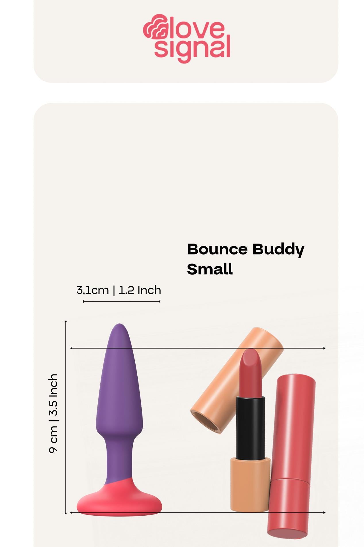 Dop anal mic din silicon Dream Toys Bounce Buddy 9 cm