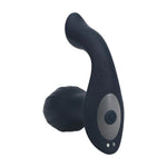 Plug anal vibrant rotativ Levelz cu bilă, silicon, negru, 10,7 cm