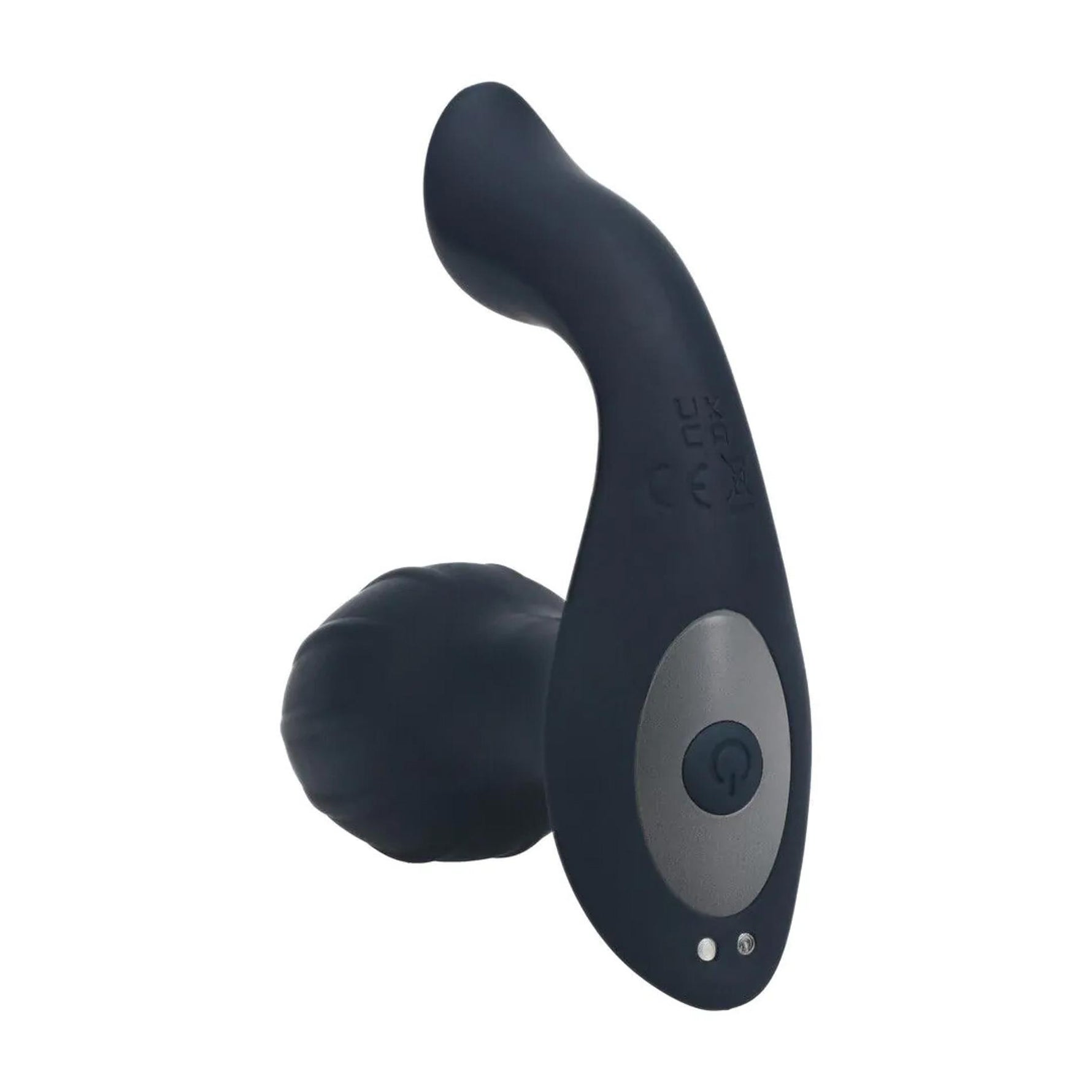 Plug anal vibrant rotativ Levelz cu bilă, silicon, negru, 10,7 cm