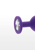 Plug anal Diamond Booty Jewel Crystal, violet, 9 cm