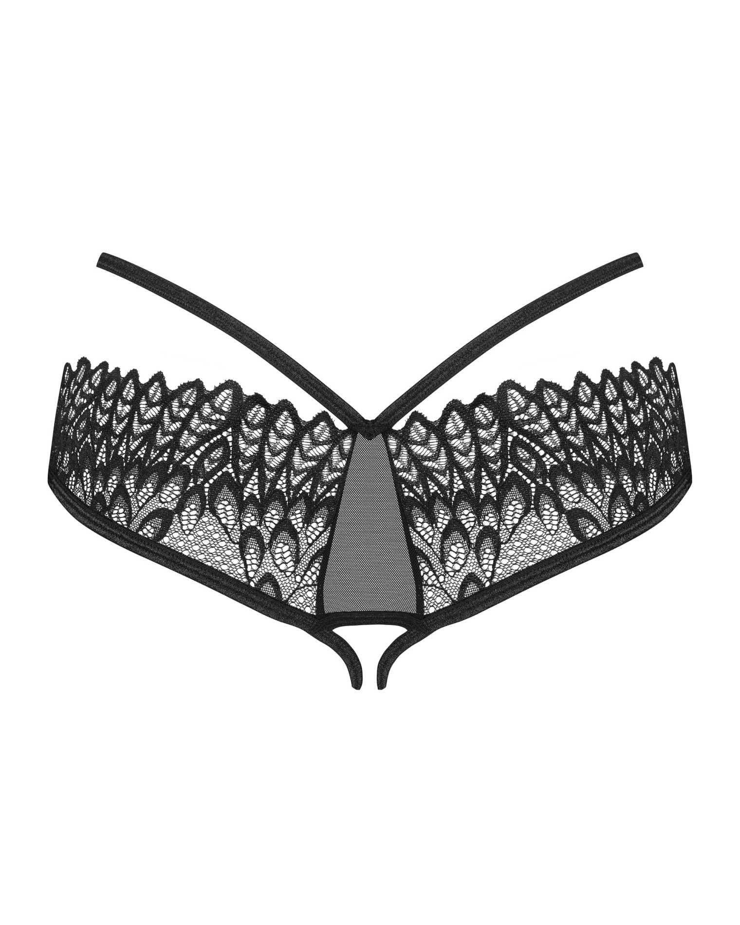 Donarella Obsessive Open Chiloți Negri XL/2XL