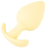 Plug anal Cuties din silicon galben 6,5 cm