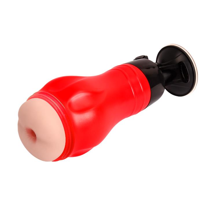 Masturbator anal Crazy Bull Flora, 12 funcții de vibrație, alimentat cu baterii AAA